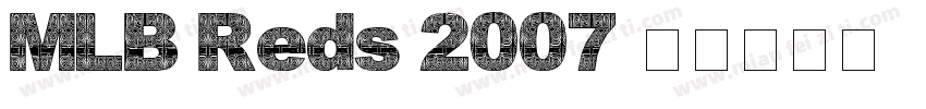 MLB Reds 2007字体转换